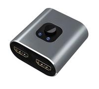 Display splitter 2 in 1 adattatore connettore out, hub di visualizzazione della porta di ingresso, configurazione Plug e Play, funzione di commutazione del segnale senza soluzione di continuità