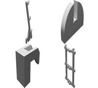 Display Stand for 33mm Pin Badges - 6 Position Collector Exhibition Holder