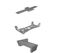 Display Stand for F-4E Phantom II Kit Card with 3UDC Mount