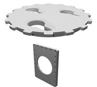 Display Stand for LEGO Technic McLaren F1 42141 16-Position Adjustable Wall