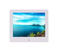 Display tavolo con cornice digitale, cornice digitale elettronica ad alta risoluzione 1024x600 con supporto per riproduzione video/ora/calendario/interruttore timer/musica per l'home office