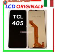 DISPLAY TCL 405 T506D SCHERMO VETRO NERO TOUCH SCREEN + LCD ORIGINALE PER