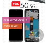 DISPLAY TCL 50 5G T613K SCHERMO LCD + VETRO TOUCH SCREEN COMPLETO DI FRAME