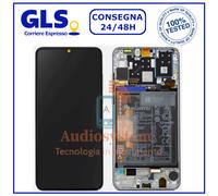 DISPLAY TOUCH SCREEN+FRAME ORIGINALE HUAWEI P30 LITE 48MP MAR-LX1M VETRO GRIGIO