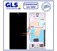DISPLAY TOUCH +FRAME OLED SAMSUNG GALAXY S23 ULTRA SM-S918B SCHERMO VETRO VIOLA