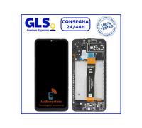 DISPLAY TOUCH +FRAME ORIGINALE SAMSUNG GALAXY A04s SM-A047F NERO SCHERMO VETRO
