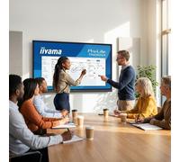 Display touch iiyama 4K da 65 pollici senza sistema operativo Display touch professionale da 65 pollici 4K senza sistema operativo, con 40 punti di