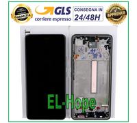 DISPLAY TOUCH LCD ORIGINALE SAMSUNG A53 5G SM A536 A536B FRAME NERO GH82-28024A