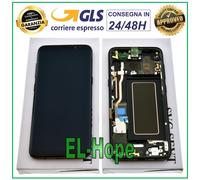 DISPLAY LCD PER GALAXY S8 G950F ORIGINALE SAMSUNG SERVICE PACK + FRAME NERO