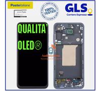 DISPLAY TOUCH SCREEN+FRAME OLED per SAMSUNG GALAXY A55 5G SM-A556B SCHERMO VETRO