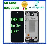 Display Touch screen+Frame OLED Samsung Galaxy A37 SM-A376 Vetro Schermo Full Sz