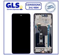 DISPLAY TOUCH SCREEN+FRAME ORIGINALE MOTOROLA MOTO G56 XT2529 SCHERMO VETRO BLU