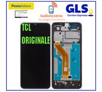 DISPLAY TOUCH SCREEN +FRAME ORIGINALE per TCL 40 SE T610H T610K SCHERMO VETRO