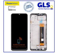 DISPLAY TOUCH SCREEN FRAME ORIGINALE SAMSUNG GALAXY A23 SM-A235 FRAME VETRO NERO