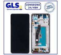 DISPLAY TOUCH SCREEN+FRAME ORIGINALE XIAOMI 14T 2406APNFAG SCHERMO VETRO NERO