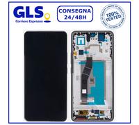 DISPLAY TOUCH SCREEN+FRAME ORIGINALE XIAOMI 14T 2406APNFAG SCHERMO VETRO NERO