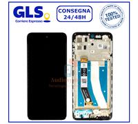 DISPLAY TOUCH SCREEN +FRAME per MOTOROLA G32 XT2235-1 SCHERMO VETRO MOTO NERO