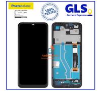 DISPLAY TOUCH SCREEN +FRAME per TCL 30 SE 6165H 6165H1 6165 SCHERMO VETRO NERO