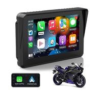 Display touchscreen premium CARabc DB601 da 6'' per moto BMW, CarPlay wireless e Android Auto, impermeabile IP68, GPS integrato, Wi-Fi 5G, supporto Siri e Google Assistant (moto-UK)