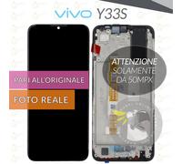 DISPLAY VIVO Y33S 4G V2109 50mpx SCHERMO LCD VETRO TOUCH SCREEN + FRAME RICAMBIO