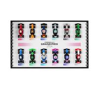 Display Wallboard per Lego 71049 F1 Racing Cars (modelli non inclusi), supporto da parete per Lego 71049 modello da collezione, salvaspazio, decorazione creativa per la casa