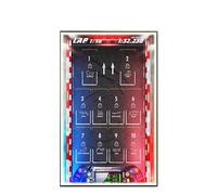 Display Wallboard per Lego 77242-77251 F1 Series Racing Car - Supporto da parete per montaggio a parete per auto da corsa, 50 x 80 cm (luce LED USB E)