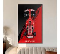 Display Wallboard per Lego Technic Ferrari SF-24 F1, supporto da parete per Lego 42207 modellino auto (auto non inclusa), facile da montare, decorazione creativa per la casa