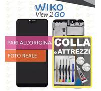 DISPLAY WIKO VIEW 2 GO W-P220 SCHERMO LCD VETRO TOUCH SCREEN FRAME +COLLAeKIT