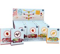 Display Wooden Threading Beads Starter Set, "Candy"