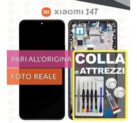 DISPLAY XIAOMI 14T 2406APNFAG 2407FPN8EG SCHERMO OLED FRAME NERO LCD +COLLAeKIT