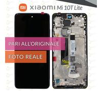DISPLAY XIAOMI MI 10T LITE M2007J17G SCHERMO LCD FRAME BLU VETRO PARI ORIGINALE
