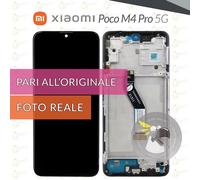DISPLAY XIAOMI POCO M4 PRO 5G 21091116AG SCHERMO FRAME LCD VETRO PARI ORIGINALE