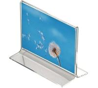 DisplayLager Porta menù orizzontale - A3 - 29,7 x 42 cm - Acrilico - Forma a T - Porta menù