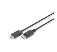 DisplayPort adapter cable, DP - HDMI type A M/M, 2.0m, w/lock, DP 1.2_HDMI 2.0,4
