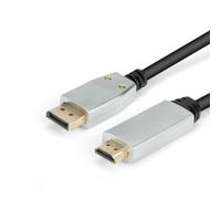 Cavo DisplayPort v1.4 HDMI v2.0 - MONTIS - MT040 - 1,8 m - Nero, Argento - Compatibilità 3D