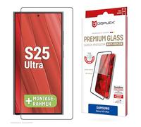Displex Vetro protettivo per Samsung Galaxy S25 Ultra, telaio di montaggio ecologico, in vetro temperato, resistente ai graffi (Premium Glass Anti Reflex)