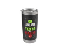 Disponibile per Messaggi Non Chiamate Bicchiere termico in acciaio inox doppia parete