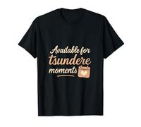 Disponibile per Tsundere Moments Peach Cream Script Maglietta