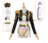 Disponibile Rumi Costume Cosplay Parrucca Anime Demone Cosplay Nero Oro Uniforme Festa di Halloween per Donne Ragazze