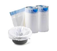 Disposable Commode Liner Bags Pack 50 Adult Bedside Commode Liners Bed Pan Liners Disposable Waste Bags compatible Commode Chair,portable Toilet Bags,
