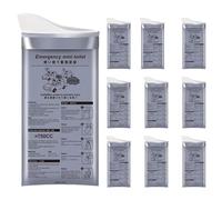 Dïsposable Em̈ergency Urinal Bag, Leakproof Odor Control, 10 Pieces, Portable Toilet 700cc, Em̈ergency Toilet, Versatile Use, for Eärthquake Preparedness, Mountaineering, Traffic Jam, Disaster