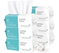 Disposable Face Towel 600 Count, Soft Cotton Facial Dry Wipes, Multi-Purpose for Skin Care, Makeup Remover, Face Wipes and Facial Cleansing