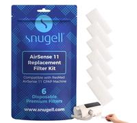 Disposable Replacement CPAP Airsense 11 Filters by Snugell | 6-pack | Premium Universal Filter for Resmed Airsense 11 Series | Hypoallergenic Universal Filters for Travel or Home Use