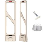 Dispositivi Antifurto Per Negozi Di Abbigliamento, Sistema EAS AM 58 KHz Punto Di Controllo Con Etichette Di Sicurezza Per Negozi Con Allarme Acustico E Luminoso Per Supermercati(Gold)