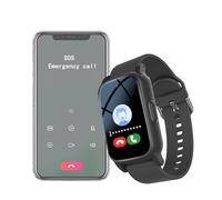 Dispositivi Di Avviso Di Caduta Per Anziani, Orologio GPS Per Anziani Con Rilevamento Cadute, Videochiamata HD, Impermeabile IP67 E Chiamata Vocale HD, Idee Regalo Signora Anziana ,25.8*2CM,Black
