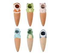 Dispositivi di irrigazione per piante - 6 pezzi automatico a forma di animale in terracotta, autoirriganti, decorativo per l'irrigazione, di idratazione delle piante a lento
