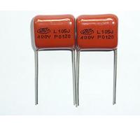 Dispositivi elettronici 50PCS CBB21 105J 400V 1UF 1000NF P15 Condensatore a film metallizzato Passo = 15mm