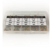 Dispositivi elettronici Condensatore al tantalio da 16 V Assortimento di scatole di kit Assortimento 10 valori x 10 pezzi 1uf ~ 100uf