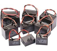 Dispositivi elettronici Kit condensatore 1 pz CBB61 450V 1uF 1.2UF 1.5UF 2UF 2.5UF 3UF 4UF 5UF 6UF 7 8UF 10 12 14 18 20 25UF Terminale Ventilatore da Soffitto avviatore elettronico Condensatori Conden