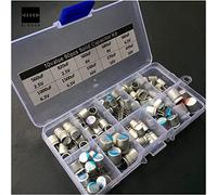 Dispositivi elettronici Kit condensatore 10 valori Kit assortito di condensatori solidi da 90 pezzi 2,5 V ~ 16 V 100 uF ~ 1500 uF con condensatori a scatola 13 x 6,5 x 2,2 cm Condensatori for componen
